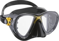 Set mască de scufundări și snorkel Cressi Big Eyes Evolution – negru/galben, mărime pentru adulți, pentru diving și snorkeling 2
