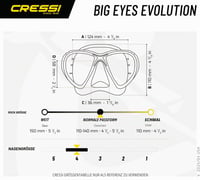 Dýchacia maska Cressi Big Eyes Evolution pre dospelých – aj pre ľudí s dioptrickými okuliarmi – čierna/modrá – taliansky výrobok 5