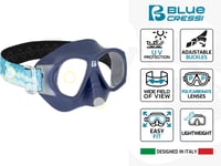 Mască de snorkeling pentru copii CRESSI Breezy - Lentilă din policarbonat, ramă din TPR, baretă elastică aur roz-alb - Pentru înot la suprafața apei și relaxare la plajă 5