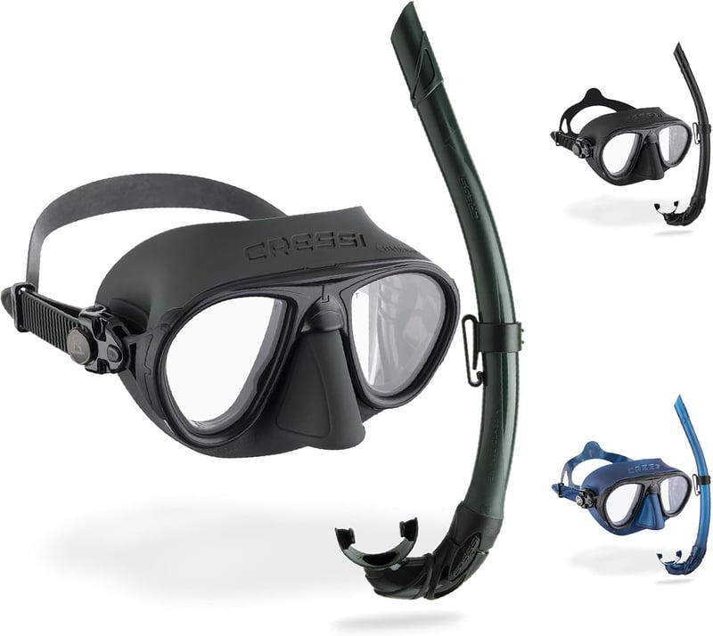 Cressi Calibro & Corsica felnőtt snorkel szett - Unit size, Single, Green