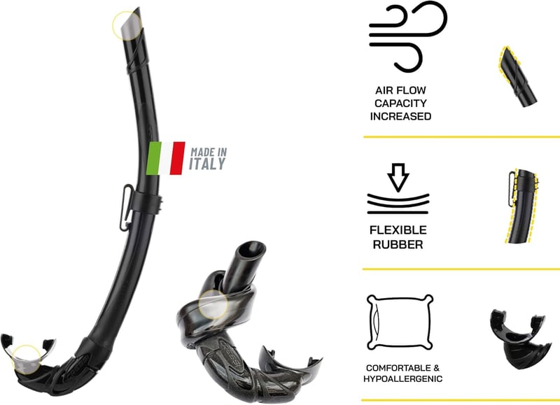Cressi Calibro & Corsica felnőtt snorkel szett - Unit size, Single, Green