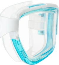 Plavecké okuliare CRESSI Clear Eyes, biela/akvamarínová s priehľadnými šošovkami, čistý silikón, molekulárna vrstva proti zahmlievaniu, unisex 6
