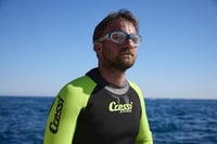 Plavecké okuliare CRESSI Clear Eyes, biela/akvamarínová s priehľadnými šošovkami, čistý silikón, molekulárna vrstva proti zahmlievaniu, unisex 7