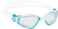 Plavecké okuliare CRESSI Clear Eyes, biela/akvamarínová s priehľadnými šošovkami, čistý silikón, molekulárna vrstva proti zahmlievaniu, unisex 2