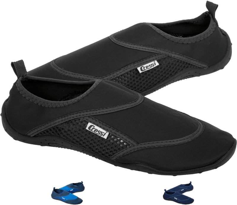 Unisex vodná obuv Cressi Coral na pláž a vodné športy, čierna, veľkosť 38