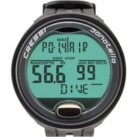 Profesionálny potápačský počítač na zápästie CRESSI Donatello pre potápanie so vzduchom/nitroxom a freediving, čierno-strieborný 2