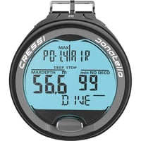 Profesionálny potápačský počítač na zápästie CRESSI Donatello pre potápanie so vzduchom/nitroxom a freediving, čierno-strieborný 3