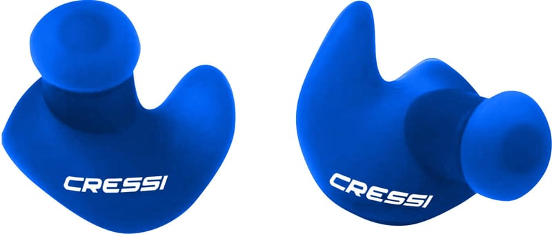 CRESSI Dry Ear Plugs silikónové štuple do uší na plávanie – modré, veľkosť pre dospelých, vodoodolné, 1 ks