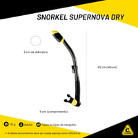 Cressi Dry šnorchel priehľadný/strieborný, suchý šnorchel na potápanie, apnoe a šnorchlovanie, unisex 5