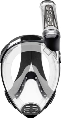 Mască de snorkeling full face Cressi Duke Dry - Transparent/Negru - Mărime M/L - Anti-aburire - Suport cameră de acțiune - Mască snorkeling pentru adulți 2