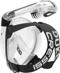 Mască de snorkeling full face Cressi Duke Dry - Transparent/Negru - Mărime M/L - Anti-aburire - Suport cameră de acțiune - Mască snorkeling pentru adulți 5