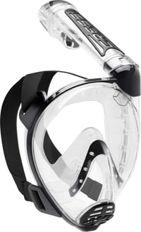 Mască de snorkeling full face Cressi Duke Dry - Transparent/Negru - Mărime M/L - Anti-aburire - Suport cameră de acțiune - Mască snorkeling pentru adulți 3