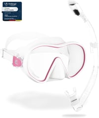 Set potápačskej masky a suchého šnorchla CRESSI F-Dual + Supernova Dry – na šnorchlovanie a potápanie, unisex, univerzálna veľkosť 1