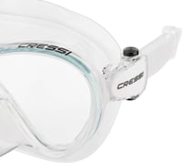Set Mască de Scufundări și Tub Cressi F1 - Sticlă Călită fără Ramă, 100% Silicon, Transparent - Catarame Reglabile pentru Scufundări și Snorkeling 9