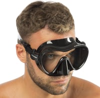Cressi F1 Frameless Búvármaszk + Snorkel Szett Uniszex Merüléshez - Black, Combo Set 8