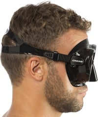 Cressi F1 Frameless Búvármaszk + Snorkel Szett Uniszex Merüléshez - Black, Combo Set 9