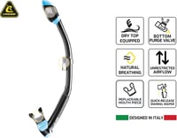 Cressi F1 Frameless Búvármaszk + Snorkel Szett Uniszex Merüléshez - Black, Combo Set 4