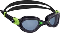 Plavecké okuliare CRESSI Flash - čierna/limetková, dymové sklá - úprava proti zahmlievaniu, UV ochrana, vhodné na triatlon a do bazéna 4