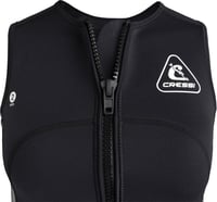 Vestă din neopren pentru femei CRESSI Guardian Lady cu fermoar, 2 mm, mărimea XL/5, negru/acvamarin, pentru înot, snorkeling și sporturi nautice 5