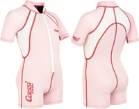 Costum de scufundări din neopren Cressi Kid Shorty 1,5 mm pentru copii, Ultra Stretch - Roz, mărimea 7/8 ani 1