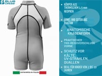 Costum de scufundări din neopren Cressi Kid Shorty 1,5 mm pentru copii, Ultra Stretch - Roz, mărimea 7/8 ani 5