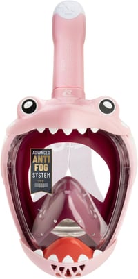 Mască de Snorkel Full-Face pentru Copii Cressi Kiddy - Roz/Mov/Alb - Anti-aburire, Silicon Hipoalergenic, Câmp Vizual Larg 2