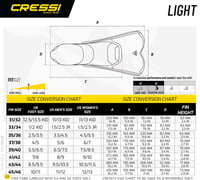 Cressi Light Fins krátke plutvy pre dospelých – na cestovanie, na pláž, do bazéna – biele, veľkosť 35/36 5