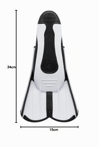 Cressi Light Fins krátke plutvy pre dospelých – na cestovanie, na pláž, do bazéna – biele, veľkosť 35/36 7