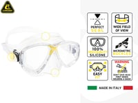 Potápačská maska Cressi Marea na šnorchlovanie a potápanie – Priehľadná/Modrá, Unisex 2