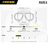 Potápačská maska Cressi Marea na šnorchlovanie a potápanie – Priehľadná/Modrá, Unisex 5
