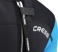 Dámsky neoprénový oblek Cressi Med X Lady Shorty, čierno/svetlomodrá/sivá, 2,5 mm, veľkosť M/3, krátky potápačský oblek 7