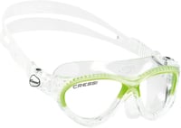 Ochelari de înot pentru copii Cressi Mini Cobra - Ramă transparentă/verde lime - Fabricat în Italia 4