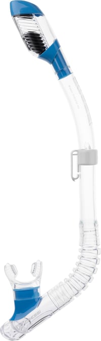 Snorkel Cressi Mini Dry ES258820 – Tub de respirat transparent/albastru pentru adulți 2