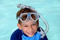 Snorkel Cressi Mini Dry ES258960 – Transparent/Argintiu pentru Copii și Adulți 3