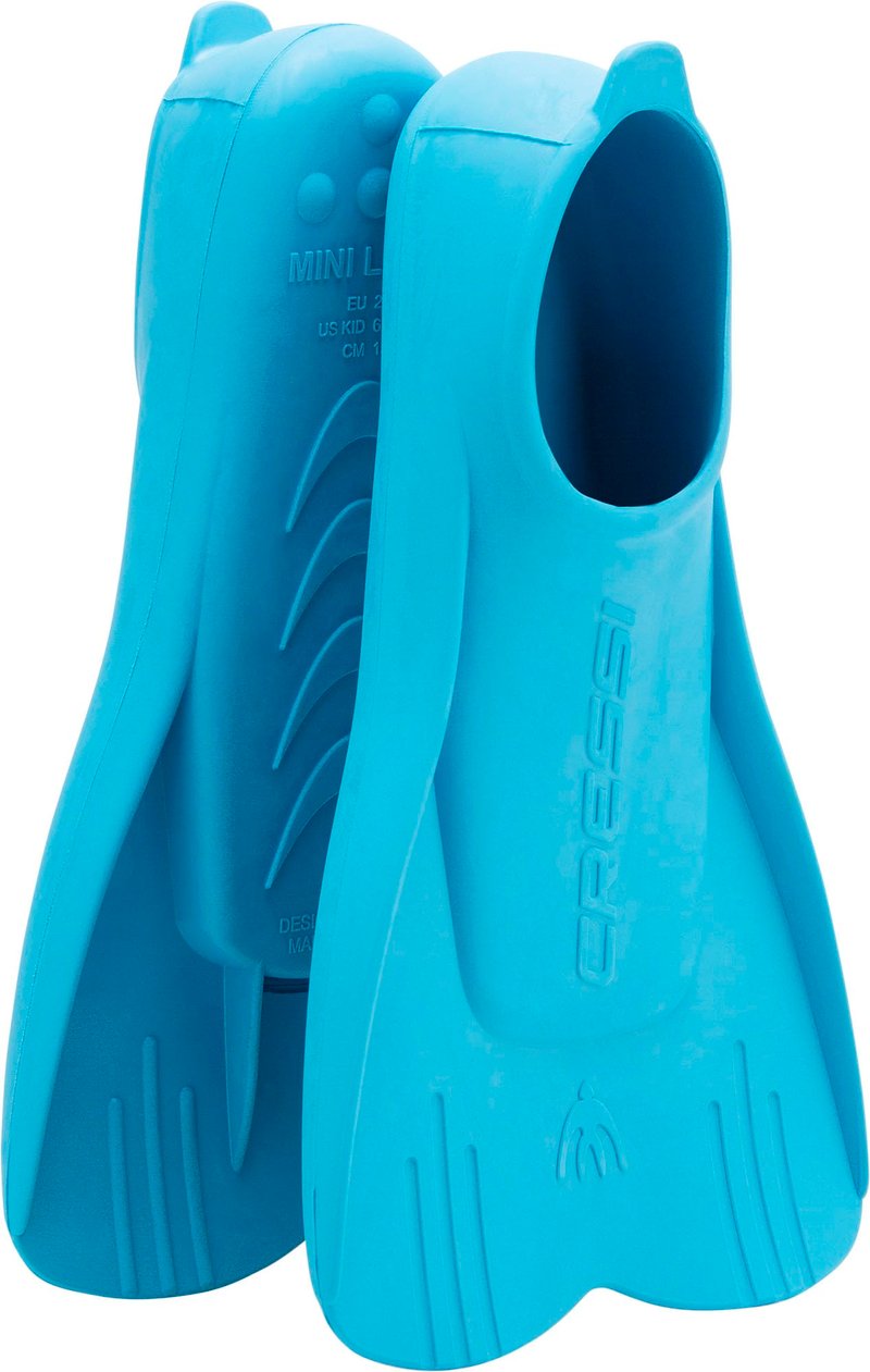 Detské krátke plutvy Cressi Mini Light, azúrovo modré, veľkosť 25-28 (EU) - na potápanie a plávanie