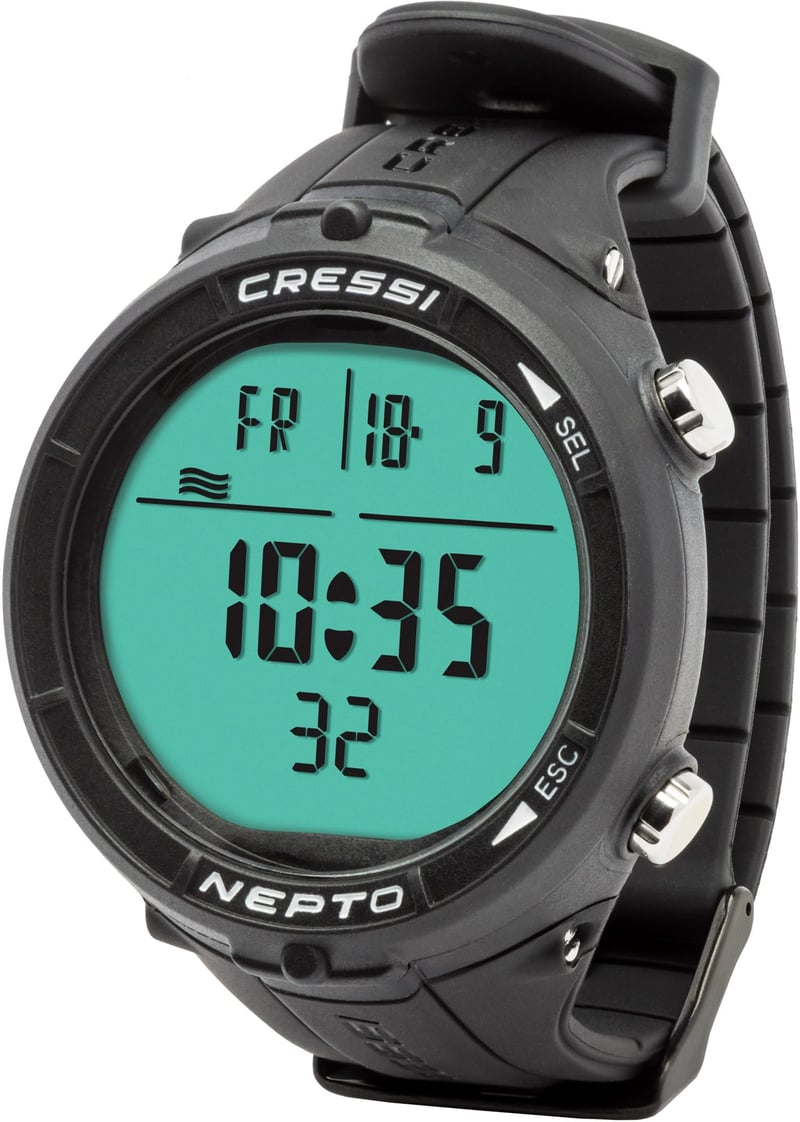 Freedivingové hodinky Cressi Nepto – Počítačové hodinky na freediving pre dospelých unisex