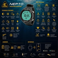 Freedivingové hodinky Cressi Nepto – Počítačové hodinky na freediving pre dospelých unisex 3
