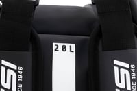Vodotesná taška Cressi Ocelot Dry Bag 20 l – čierna/žltá, plážová taška s rolovacím uzáverom, ramenným popruhom a vreckom na zips na vodné športy 4