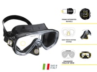 Set snorkeling Cressi Onda & Mexico, mască din silicon pentru adulți - Negru/Negru, set de scufundări 6
