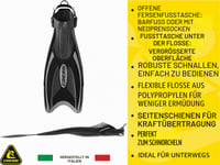 Detské plavecké plutvy Cressi Palau SAF modré/azúrové, veľkosť 29/32, s nastaviteľným remienkom na potápanie a šnorchlovanie 4