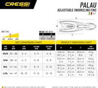 Detské plavecké plutvy Cressi Palau SAF modré/azúrové, veľkosť 29/32, s nastaviteľným remienkom na potápanie a šnorchlovanie 5