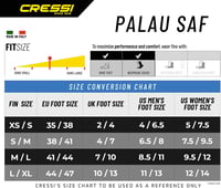 Plutvy Cressi Palau SAF – modrá/azúrová – XS/S (veľkosť 35–38) 6