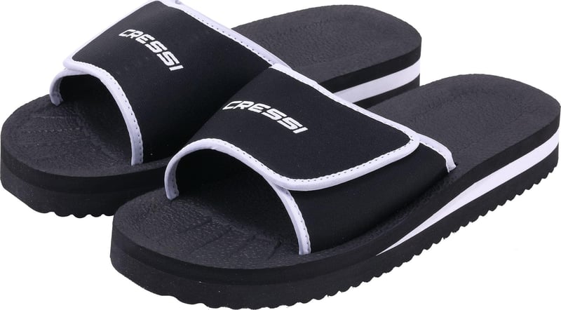 Unisex plážové a bazénové šľapky Cressi Panarea – čierne, veľkosť 41