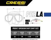 Cressi Perla + Mexico búvármaszk és snorkel szett - fekete/kék 5