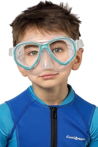 Potápačská maska Cressi Perla Jr Junior – priehľadná/akvamarínová, detská maska na šnorchlovanie, unisex 6