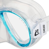 Potápačská maska Cressi Perla Jr Junior – priehľadná/akvamarínová, detská maska na šnorchlovanie, unisex 3