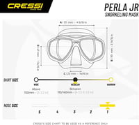 Detská potápačská maska a šnorchel Cressi Perla Jr, unisex, jedna veľkosť 5