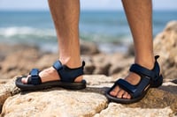 Unisex sandále k vode Cressi Pete – čierna/námornícka modrá – veľkosť 39 – letné vodné sandále na pohodlné nosenie 2