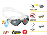 Ochelari de înot Cressi Planet - Ochelari de înot premium pentru piscină și triatlon, transparent/alb/mov, unisex pentru adulți 2