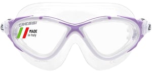 Ochelari de înot Cressi Planet - Ochelari de înot premium pentru piscină și triatlon, transparent/alb/mov, unisex pentru adulți